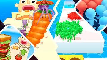 🔔☑️ Sandwich Runner vs Count Masters Android iOS Gameplay Walkthrough Max Level 4K Ep 15