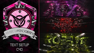 Tutorial: My C4D Text Setup by Qehzy