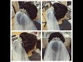 Свадебная прическа на средние и длинные волосы.Прическа на выпускной. Wedding and prom hairstyle