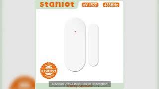 Staniot Tuya 433Mhz Home Alarm System Automatic Sensor Smart Wireless Door and Window Detectors Door