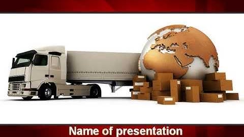 Cargo Delivery Service PowerPoint Template by PoweredTemplate.com