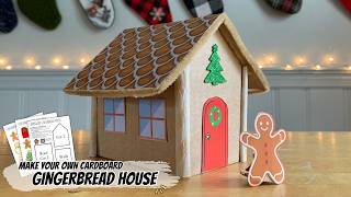 Craft Kit Instant Download Make Your Own Cardboard Gingerbread House