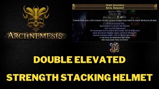 POE 3.17 How to craft a double elevated strength stacking helmet