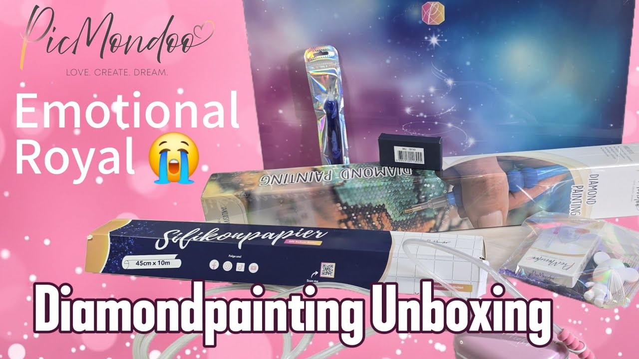 „Ich hätte fast geweint – Diamond Painting Unboxing mit Picmondoo 💎“