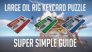 Large Oilrig Keycard Puzzle in 132 Seconds | Rust Monument Puzzles