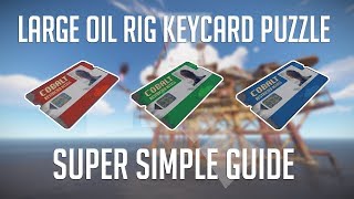 Large Oilrig Keycard Puzzle in 132 Seconds | Rust Monument Puzzles