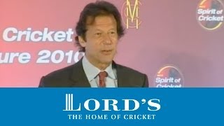 MCC Spirit of Cricket Cowdrey Lecture | Imran Khan