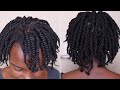 The BEST 4C Hair Mini Twists Tutorial | Medium Length