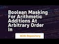boolean masking for arithmetic additions at arbitrary order in