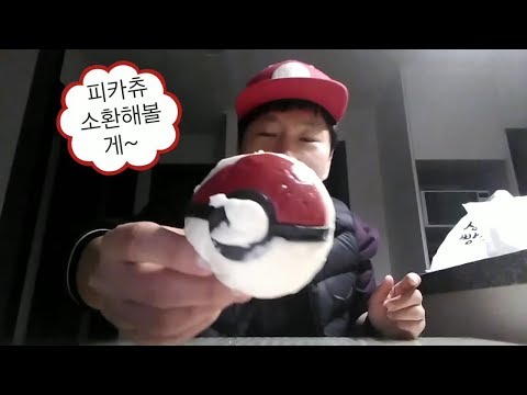 포켓몬 몬스터볼에서 피카츄 소환시켜볼게~