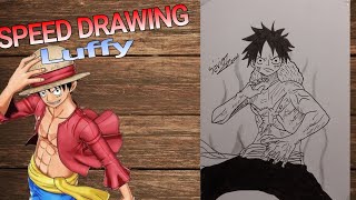 Desenhando Monk D. Luffy Speed Drawing Luffy One Piece