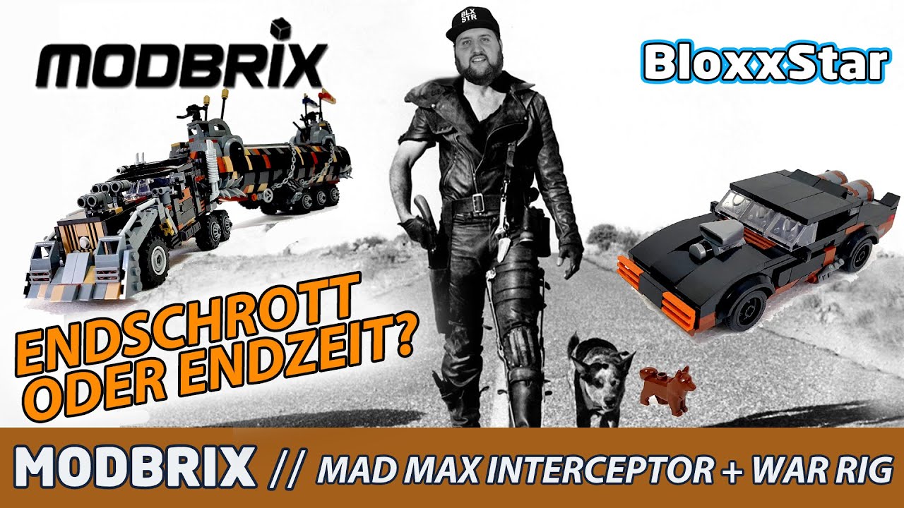 Modbrix Lego MODBRIX 🏜️ MAD MAX INTERCEPTOR + WAR RIG | ️| Unboxing, Speed Build ...