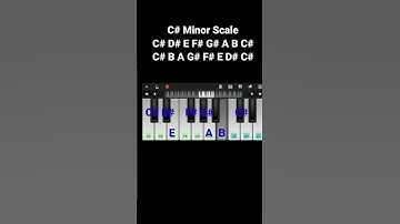 C Sharp Minor Scale #shorts