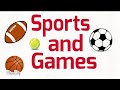 Learn names of sports and games in englishenglish vocabulary for kids and beginners