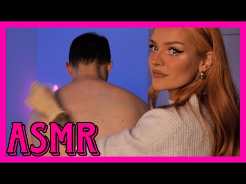 ASMR😴MASAŻ POMIARY BADANIE PLECÓW(RELAXING BACK MASSAGE)