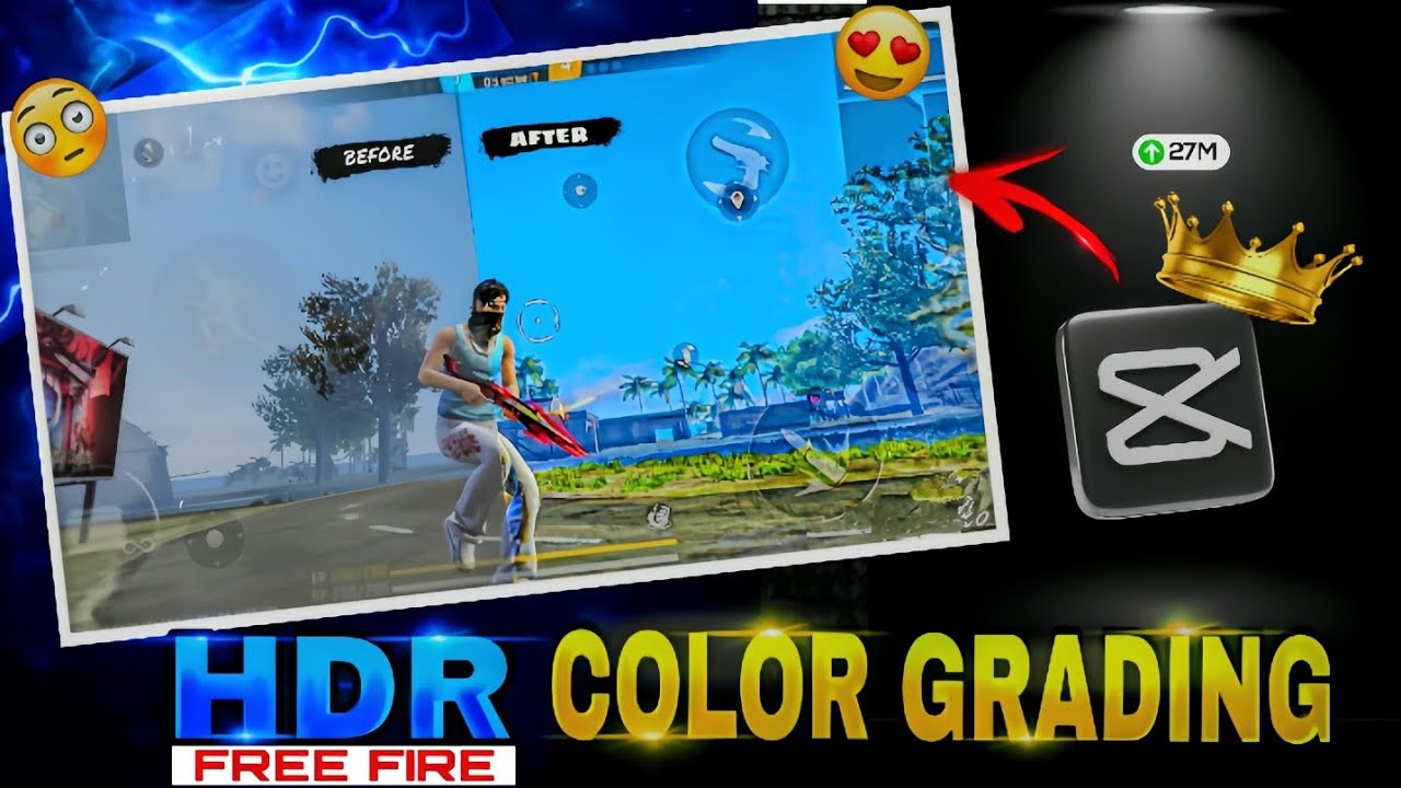 FREE FIRE HDR SHORTS COLOR GRADING🔥|PC LIKE QUILTY😱