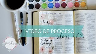 Video de Proceso: Salmos 27:8 {Bible Journaling en español}