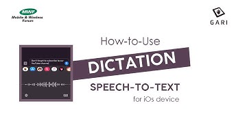 Dictation (Speech-to-text) - iPhone Accessibility Feature