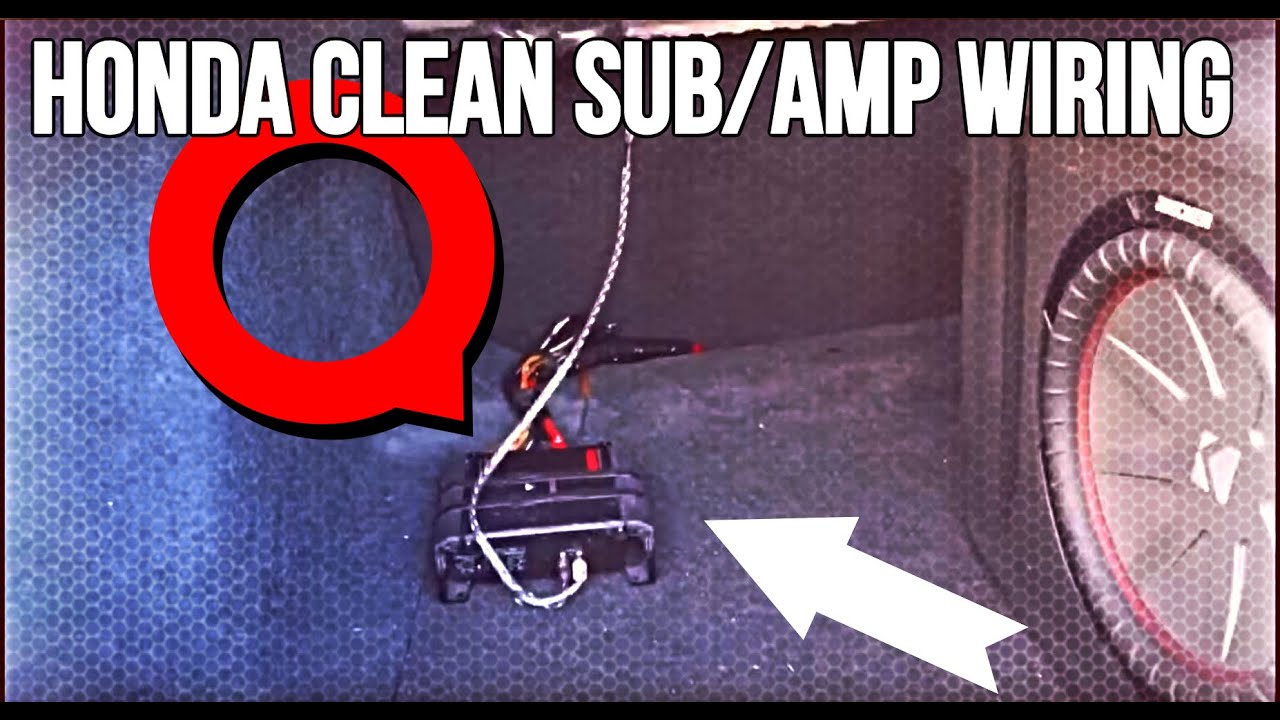 2017 Honda Civic Touring Coupe Subwoofer/Amplifier Wiring - YouTube