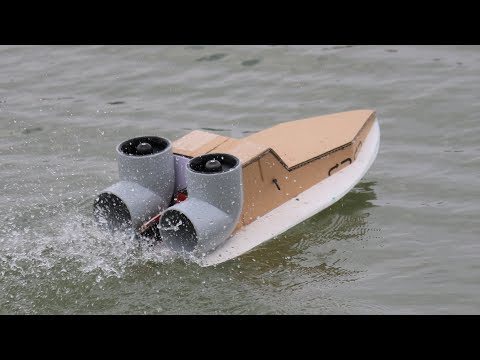 Wie man ein Boot machen - RC Karton Boot - erstaunliche RC DIY Spielzeug - BOOT
