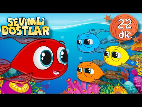 Kırmızı Balık Renkler Şarkısı 🪸| Sevimli Dostlar Bebek Şarkıları ile Öğreniyorum | Çocuk Şarkıları