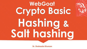 Crypto Basic | Hashing | Salt Hashing |  WebGoat Lab