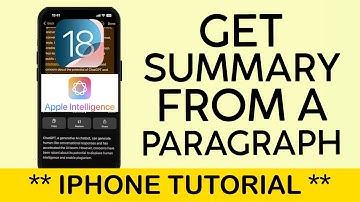 How to Get A Summary Using Apple Intelligence iPhone iOS 18 1 Tutorial 2024