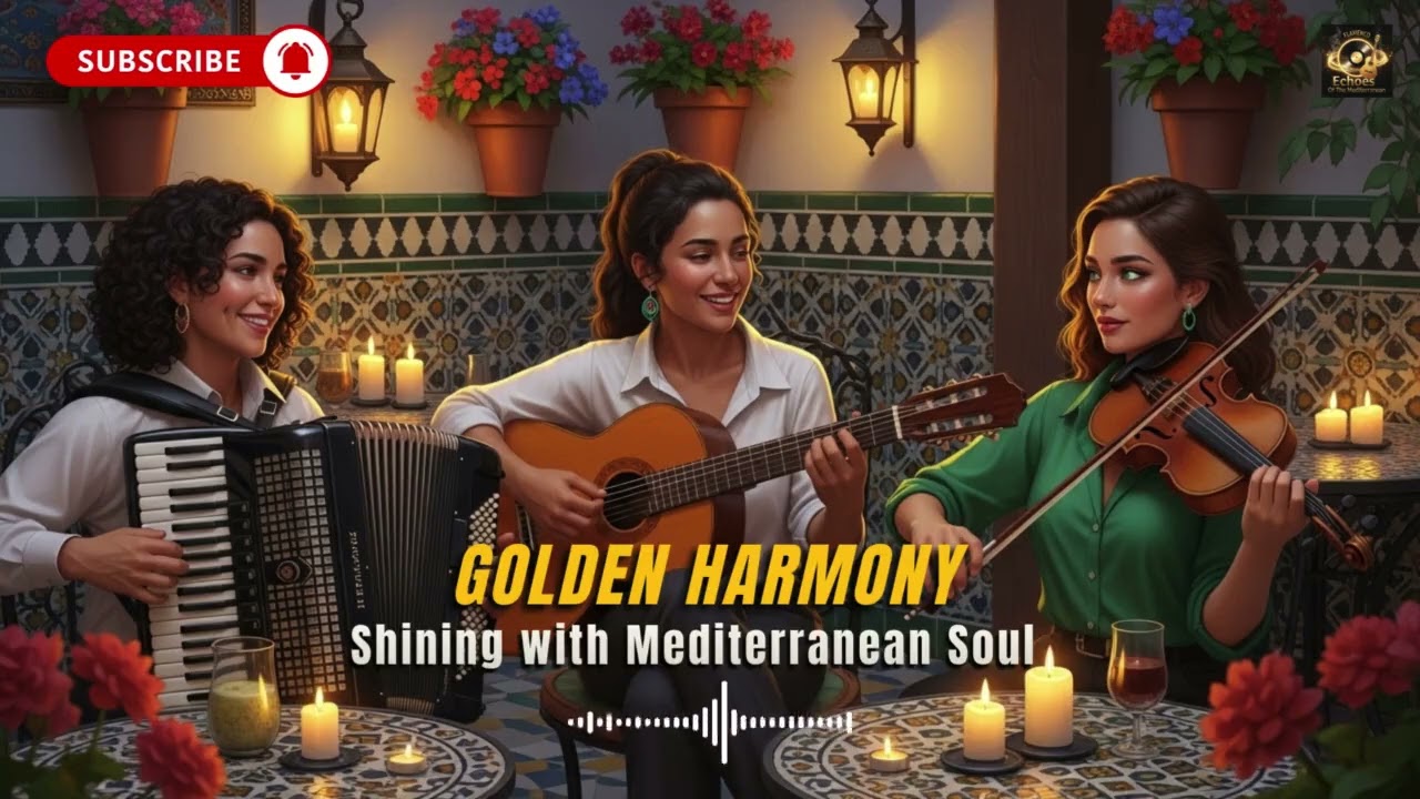 Mediterranean Dreams!! Flamenco Guitar, Accordion & Violin in Gentle Harmony