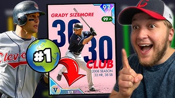 i was FIRST IN THE WORLD to unlock SUPERFRACTOR 99 GRADY SIZEMORE.. MLB The Show 21