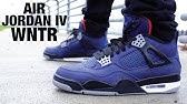 Air Jordan 4 Retro Winter Loyal Blue Review On Feet Youtube