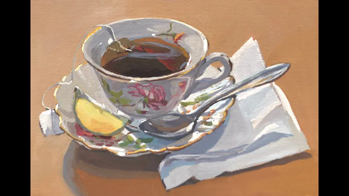 Tea Time - Original Gouache Painting by Heather Ih...