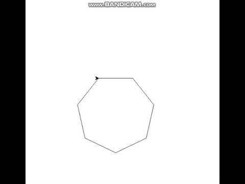 Python Turtle - Draw a heptagon