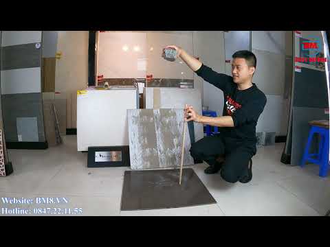 Gạch Porcelain | Video Test Độ cứng chắc của Gạch Porcelain siêu bền hoàn hảo tại Kho Gạch Bùi Minh