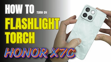 How to turn on Flashlight | Torch on Honor X7C