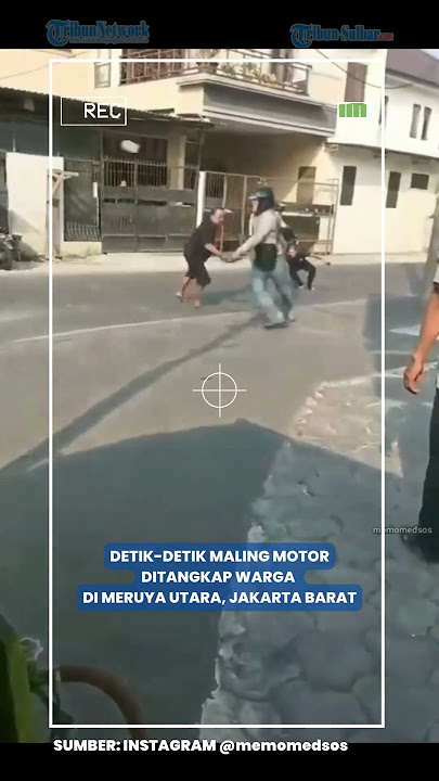 Detik-detik Maling Motor Ditangkap Warga di Meruya Utara, Jakarta Barat #maling