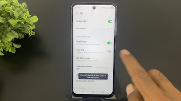 How to turn Sim card on or off in Infinix Hot 30 5G