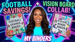 Tackle Your Savings Goals: Football Savings Binder & Vision Board Collab! 🏈✨