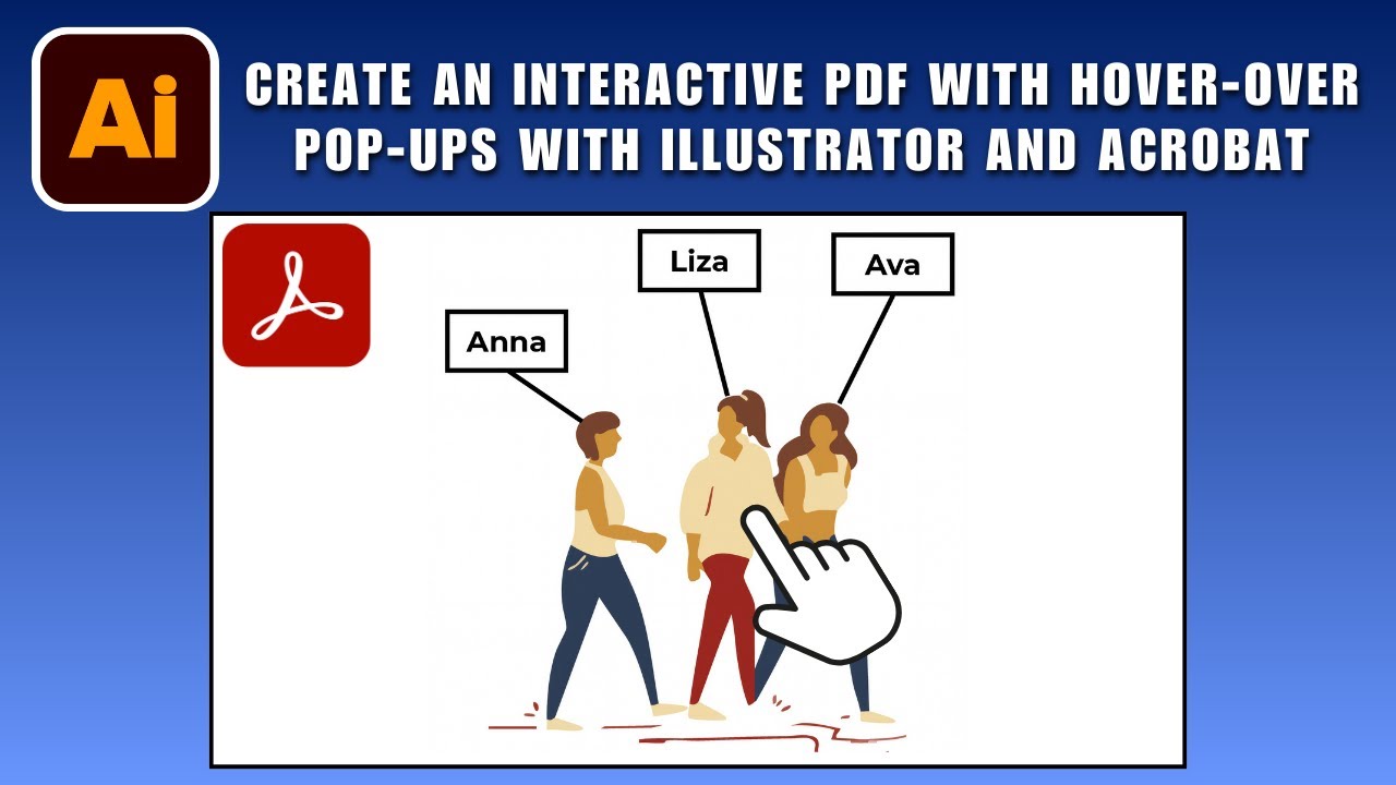 How to Create an Interactive PDF with Hover Over Pop Ups in Adobe Illustrator and Acrobat 2026