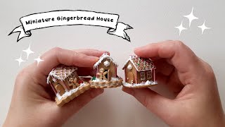 DIY Miniature Gingerbread House (Polymerclay) Christmas Craft