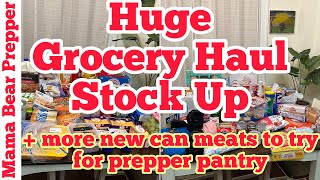 HUGE ONCE A MONTH GROCERY HAUL for December | Stock up for rotating prepper pantry! by Mama Bear Prepper 586 views 5 months ago 20 minutes