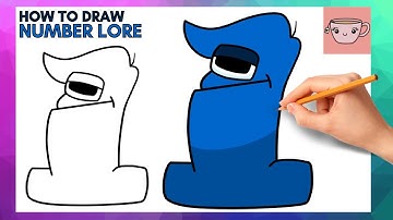 How To Draw Number Lore - # 1 | One | Cute Easy Step By Step Drawing Tutorial