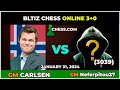 Magnus carlsen vs gm neferpitou27 3039  blitz chess 30  chesscom  january 31 2024