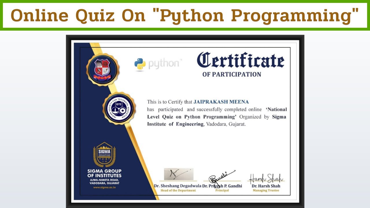 Python certificate. Cs50 Python Certificate.