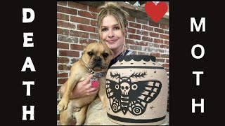 How to Paint a Death Moth on Pottery with Mak & Winston!