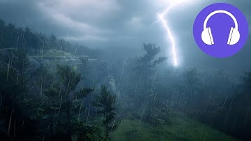 RED DEAD REDEMPTION 2 // 4 Hours Peaceful Ambient Vibes Rain ASMR