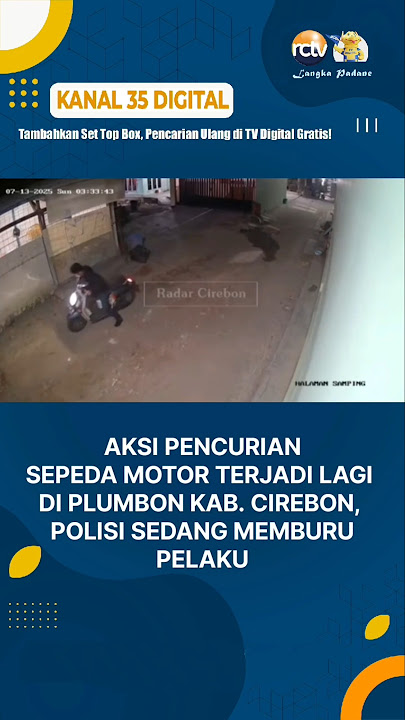 BEWARE! MOTORCYCLE THEFT OCCURRED IN PLUMBON, CIREBON REGENCY, PERPETRATOR STILL AT FAR #news