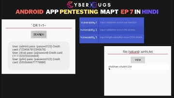Android App Pentesting Course | MAPT |Input validation Diva | Input validation vulnerability android