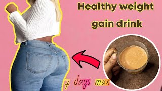 HOW TO GAIN BIGGER BUTT AND HIPS IN 7 DAYS | this drink will make you thickkk 