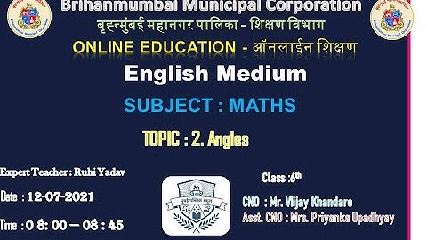 MATHS  / 6th Std / 2.Angles / 12.07.21_By Ruhi Yadav