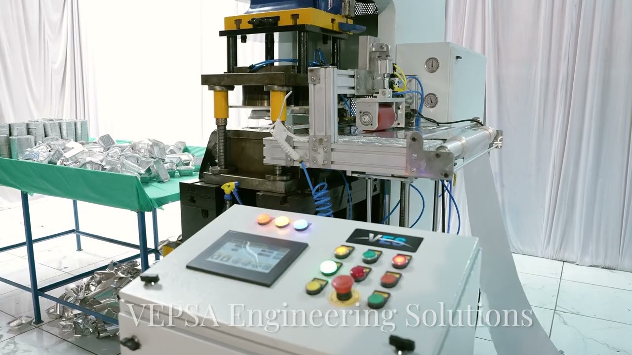 Aluminum Foil Container  Making Machine || Vepsa Engineering Solutions.